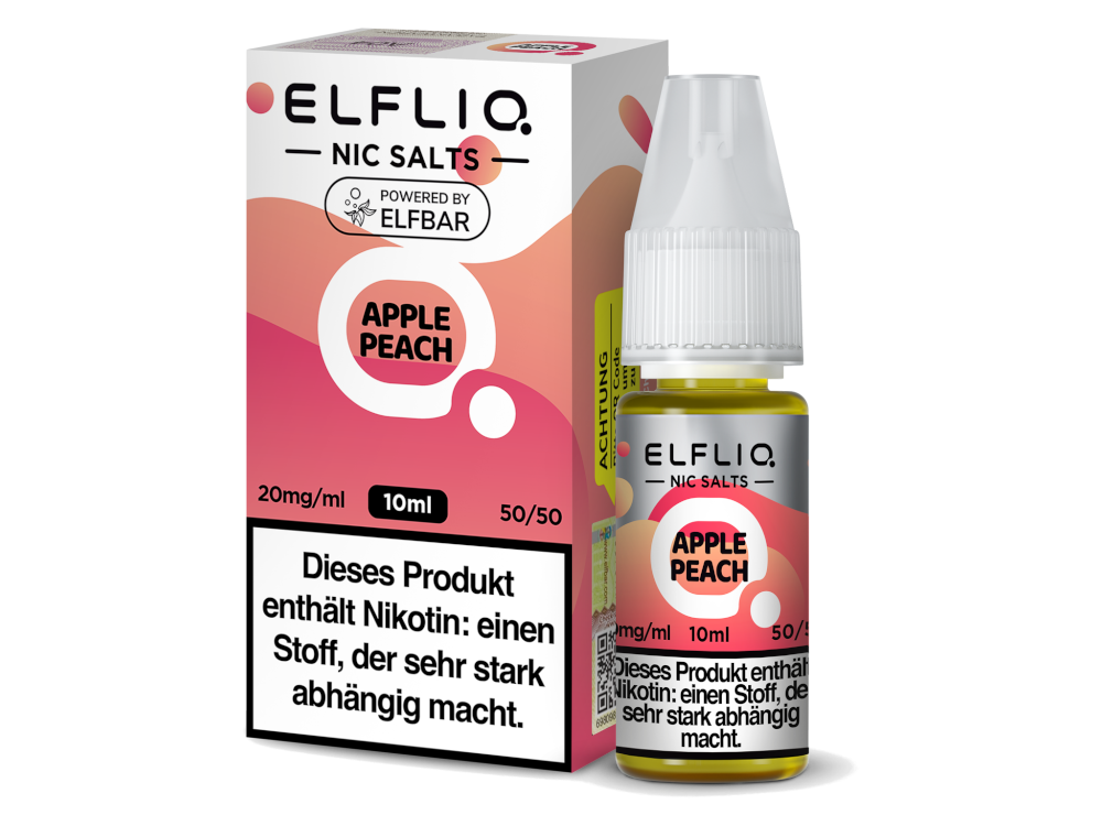 ELFLIQ - Apple Peach - Nikotinsalz Liquid für Dampferlebnis