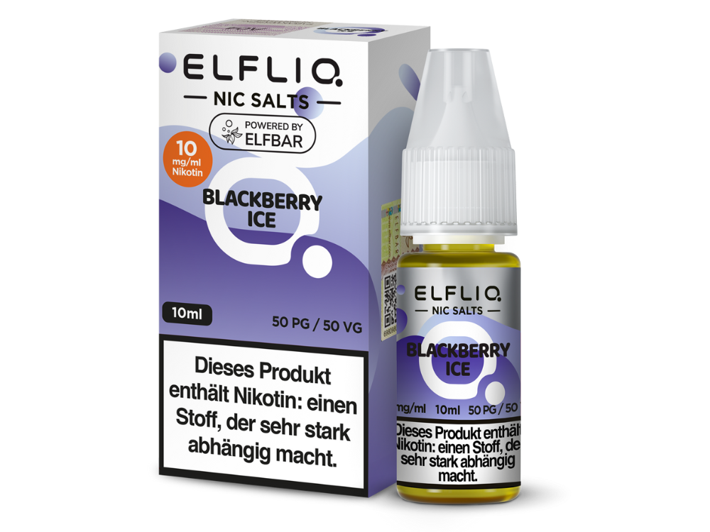 ELFLIQ - Blackberry Ice - Nikotinsalz Liquid 10ml Frische
