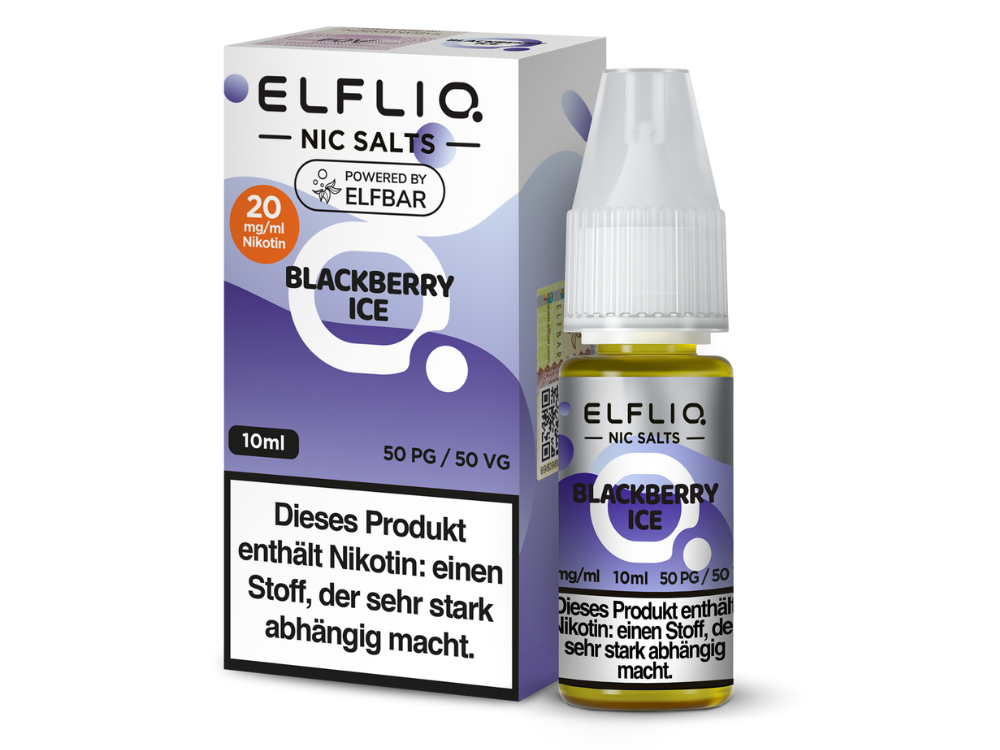 ELFLIQ - Blackberry Ice - Nikotinsalz Liquid 10ml Frische