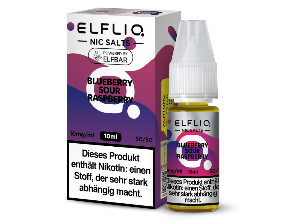 ELFLIQ - Blueberry Sour Raspberry - Nikotinsalz Liquid 10ml