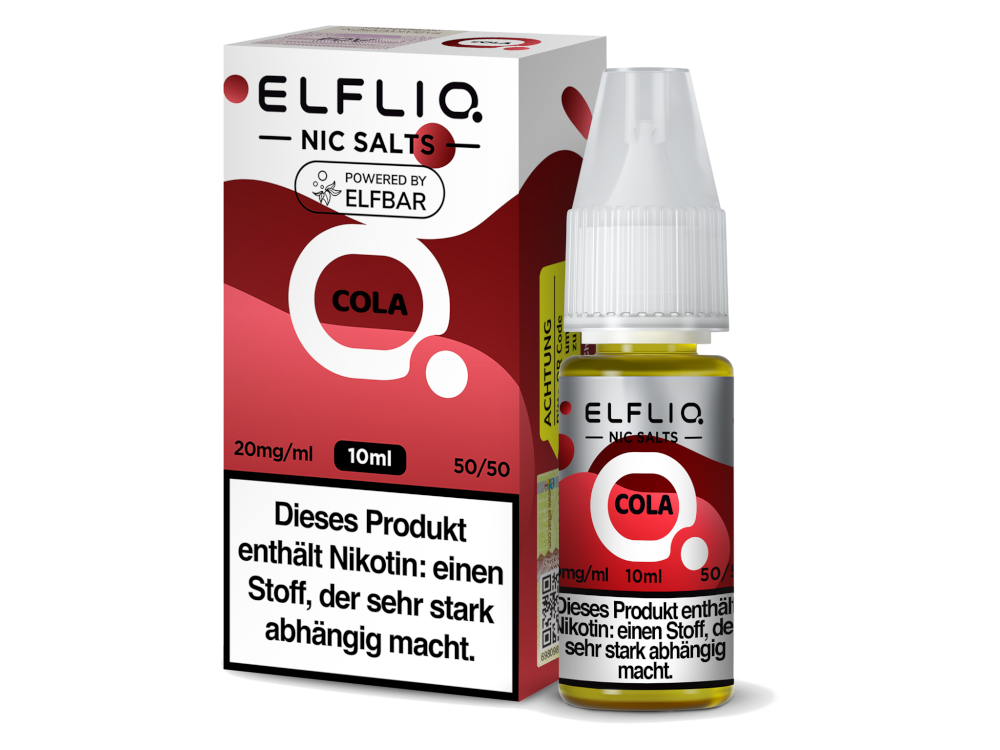 ELFLIQ - Cola - Nikotinsalz Liquid für Erfrischenden Genuss