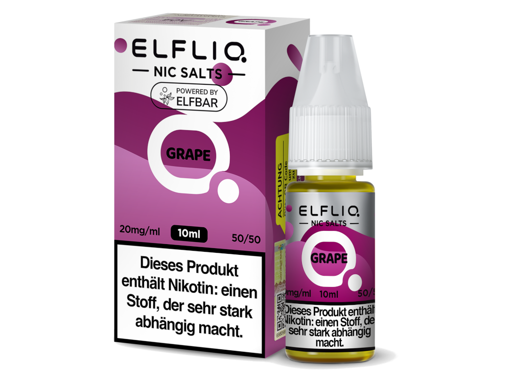 ELFLIQ - Grape - Nikotinsalz Liquid für Fruchtigen Genuss