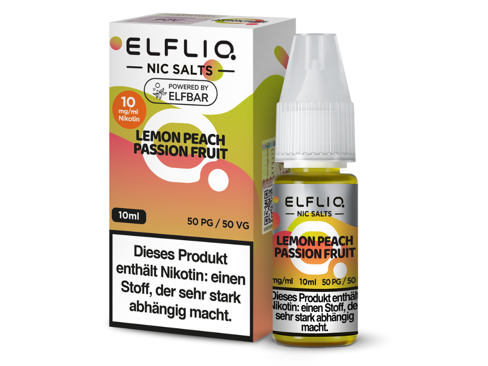 ELFLIQ - Lemon Peach Passion Fruit Nikotinsalz Liquid 10ml