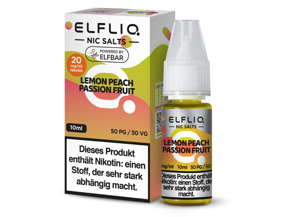 ELFLIQ - Lemon Peach Passion Fruit Nikotinsalz Liquid 10ml