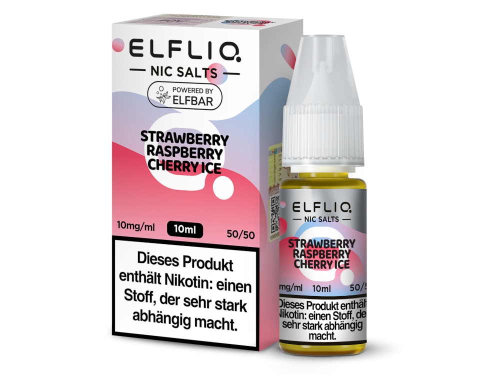 ELFLIQ - Strawberry Raspberry Cherry Ice Nikotinsalz Liquid