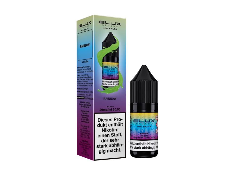 Elux - Nikotinsalz Liquid Rainbow für Fruchtigen Genuss