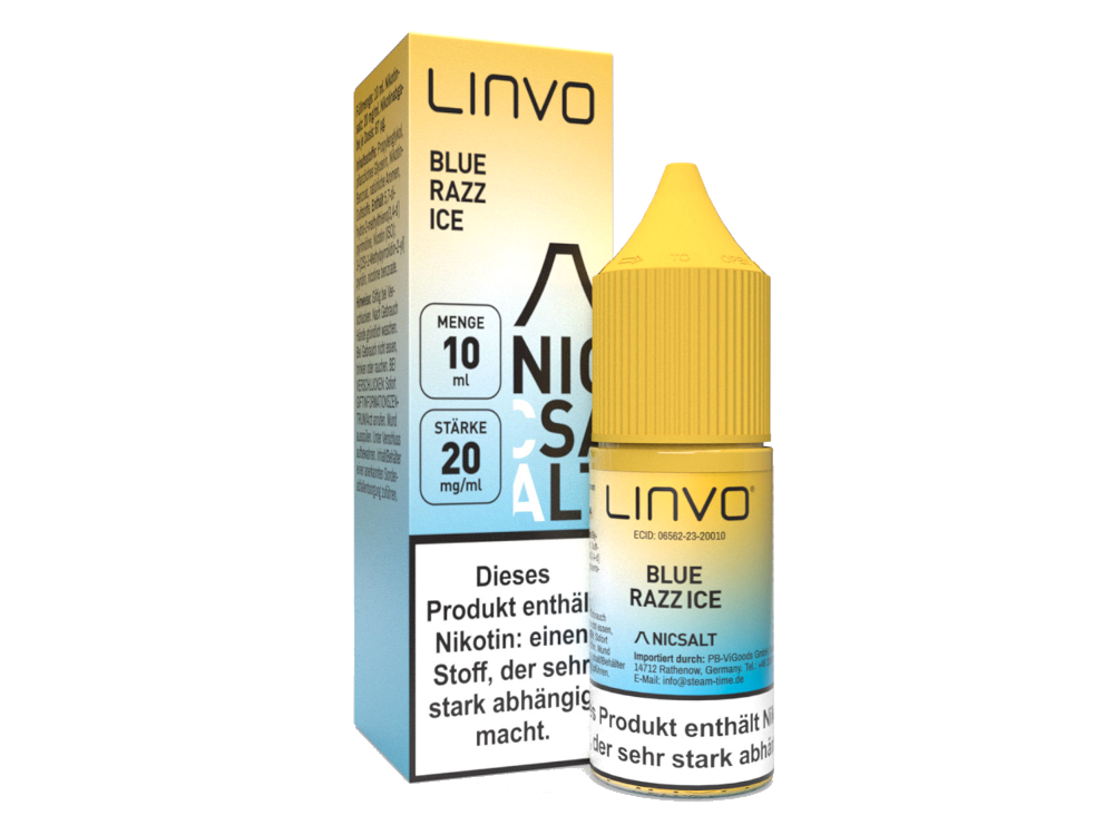 Linvo - Blue Razz Ice Nikotinsalz Liquid 20 mg/ml Genuss