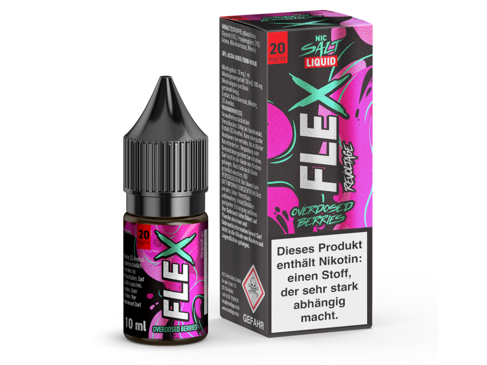 Revoltage FLEX Nikotinsalz Liquid Berries Intensiver Beerengeschmack