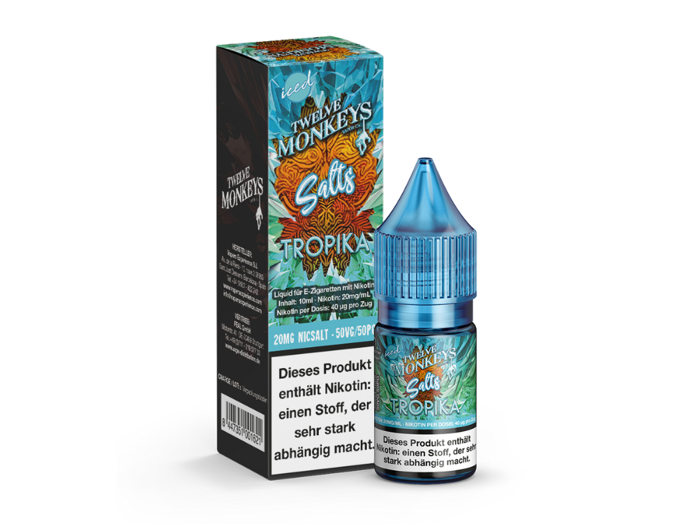 Twelve Monkeys - Iced - Nikotinsalz Liquid - Tropika Genuss