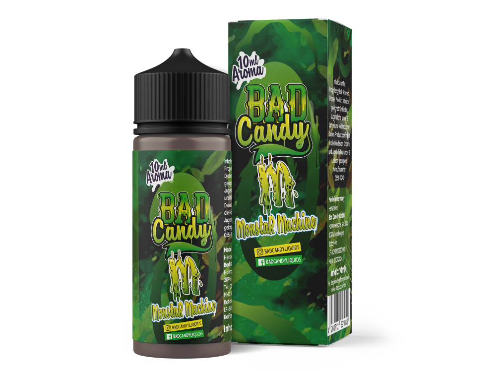 Bad Candy Liquids - Aroma Monstar Machine 10ml Frischer Energy Drink Geschmack