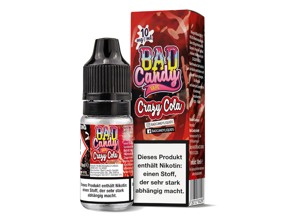Bad Candy Liquids - Crazy Cola Nikotinsalz Genuss