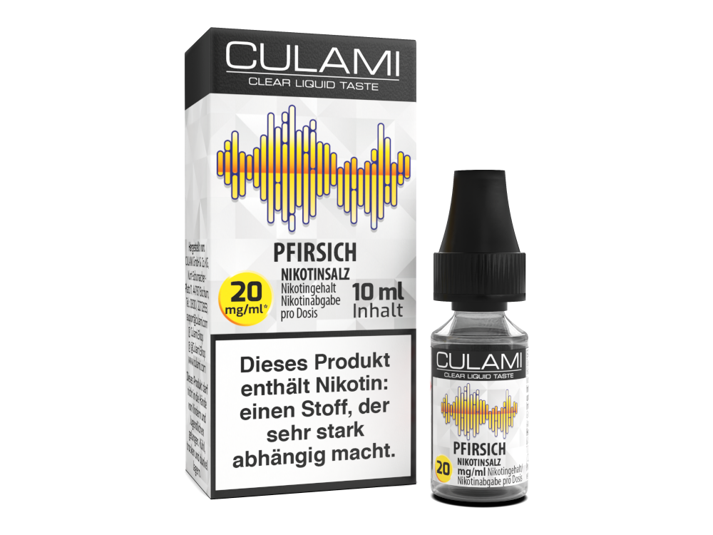 Culami - Nikotinsalz Liquid - Pfirsich Genuss Pur