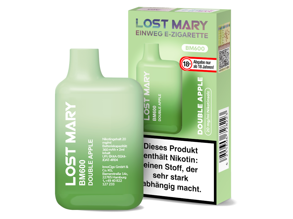 Lost Mary BM600 Einweg E-Zigarette 20mg/ml Blaubeere