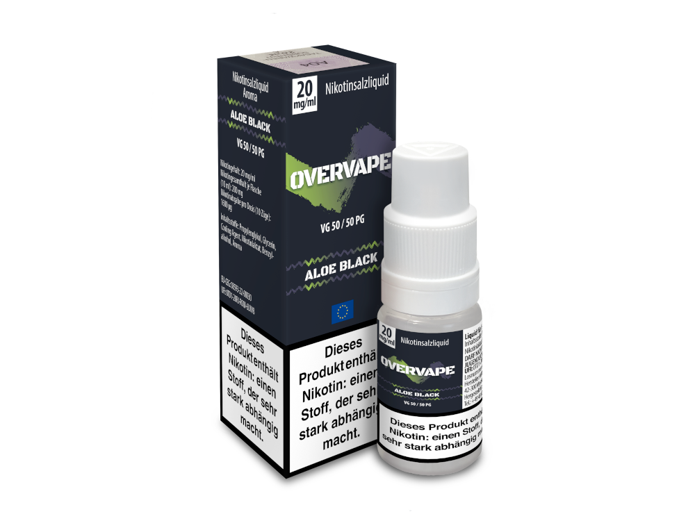 Overvape Nikotinsalz Liquid Aloe Black für intensiven Genuss
