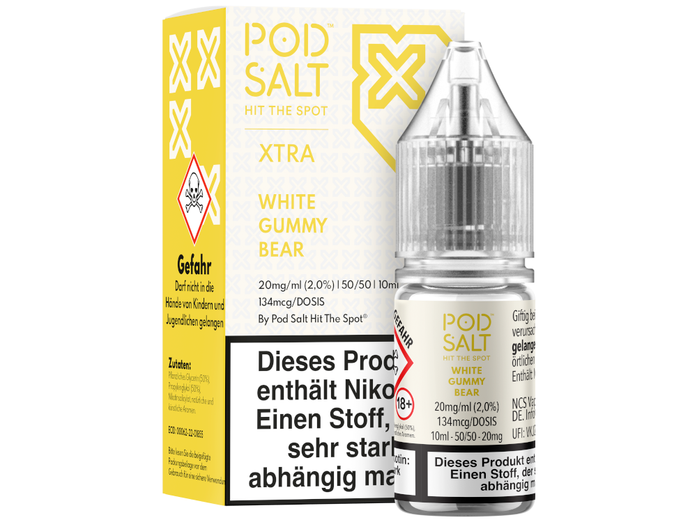 Pod Salt X - Nikotinsalz Liquid White Gummy Bear Genuss
