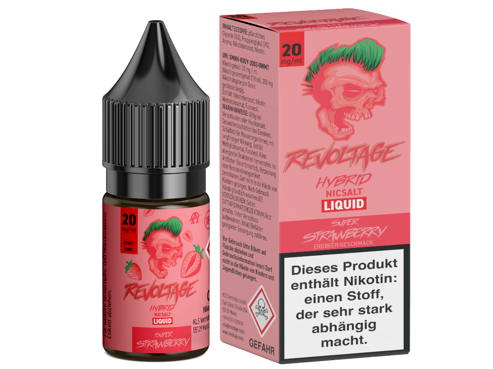 Revoltage - Hybrid Nikotinsalz Liquid Super Strawberry Genuss