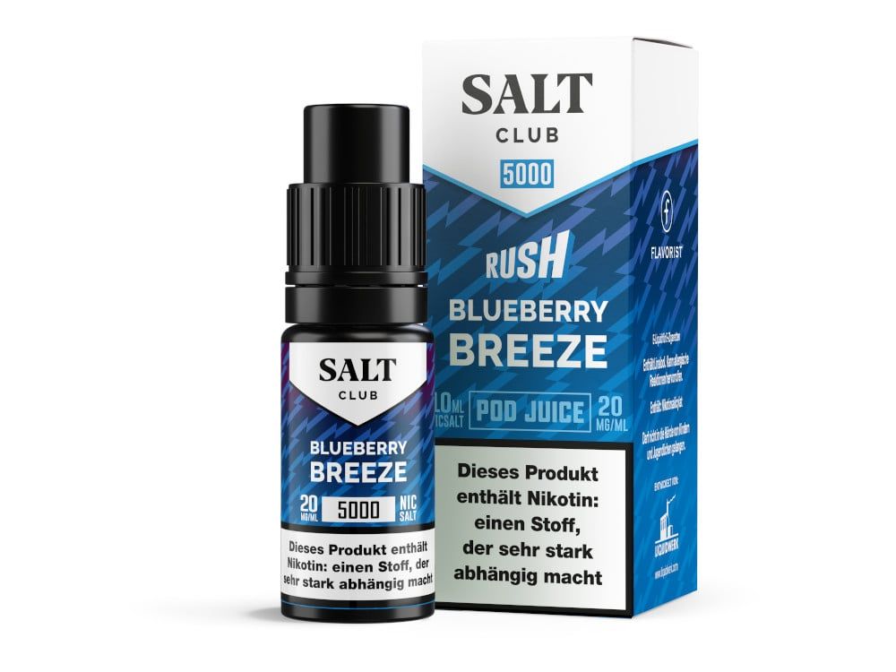 Salt Club 5000 Nikotinsalz Liquid Blaubeere Frische