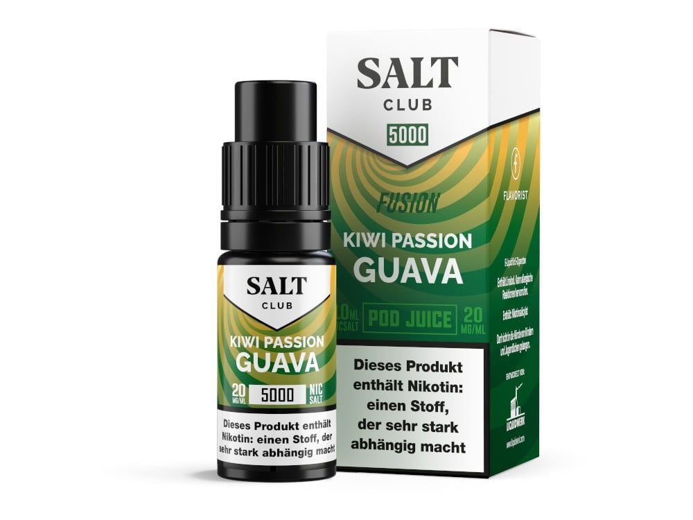 Salt Club Nikotinsalz Liquid 20 mg/ml Kiwi Passion Guava