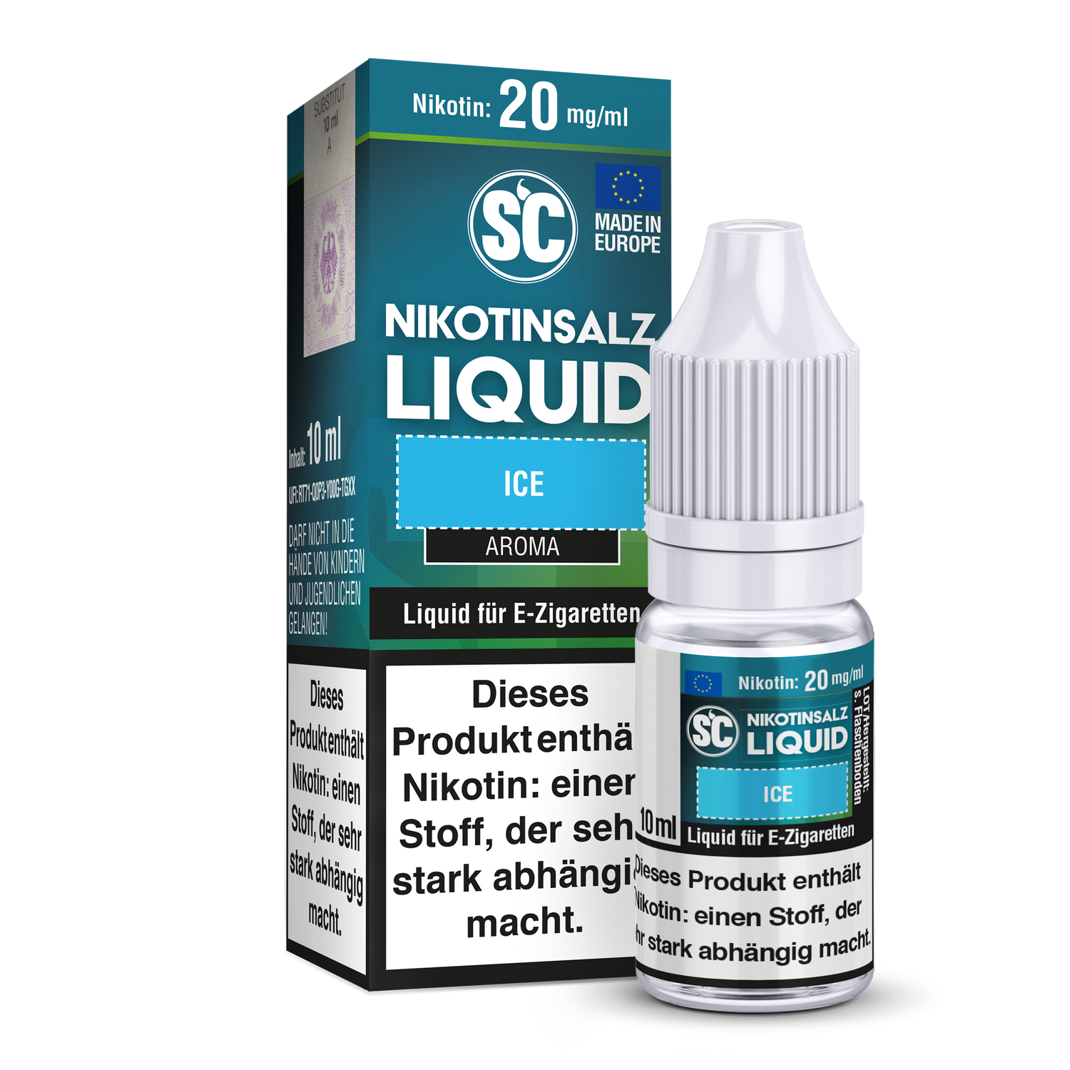 SC - Ice - Nikotinsalz Liquid Mit Frischem Mentholgeschmack