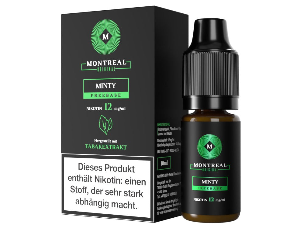 Montreal Original Minty E-Liquid: Milder Menthol-Tabakgeschmack