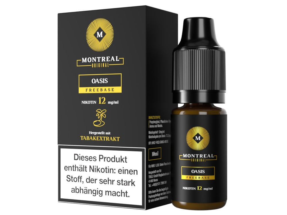 Montreal Original Oasis E-Zigaretten Liquid - Würziger Tabak-Aroma