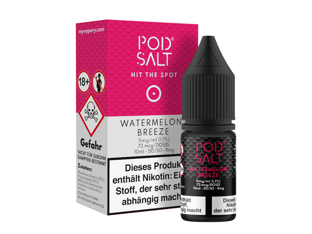 Pod Salt - Watermelon Breeze Nikotinsalz Liquid Genuss