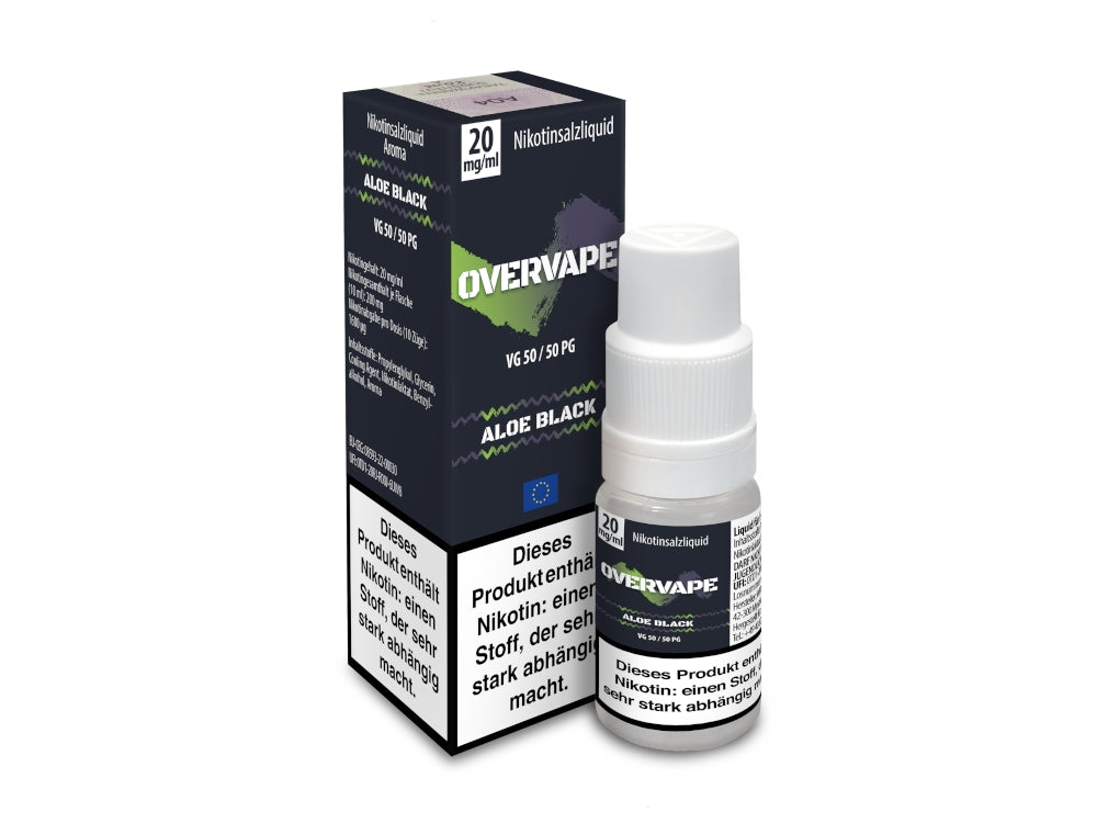 Overvape Nikotinsalz Liquid Aloe Black für intensiven Genuss