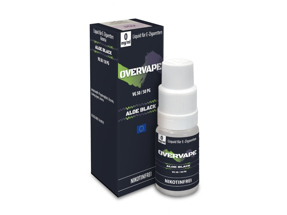 Overvape Nikotinsalz Liquid Aloe Black für intensiven Genuss