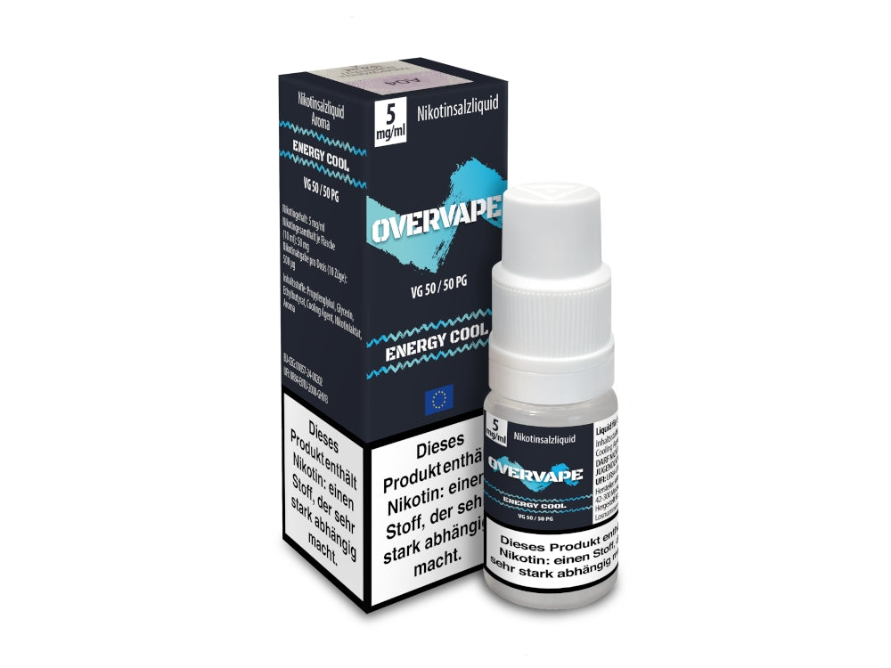 Overvape Nikotinsalz Liquid Energy Cool Frischer Genuss
