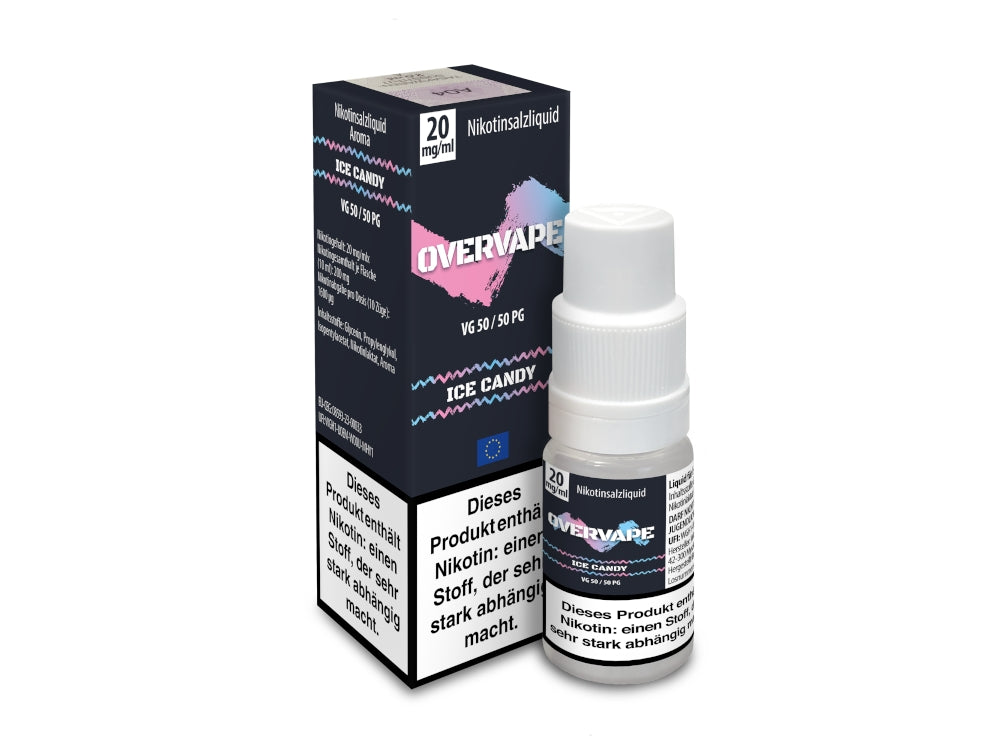 Overvape Nikotinsalz Liquid Ice Candy Frischer Genuss