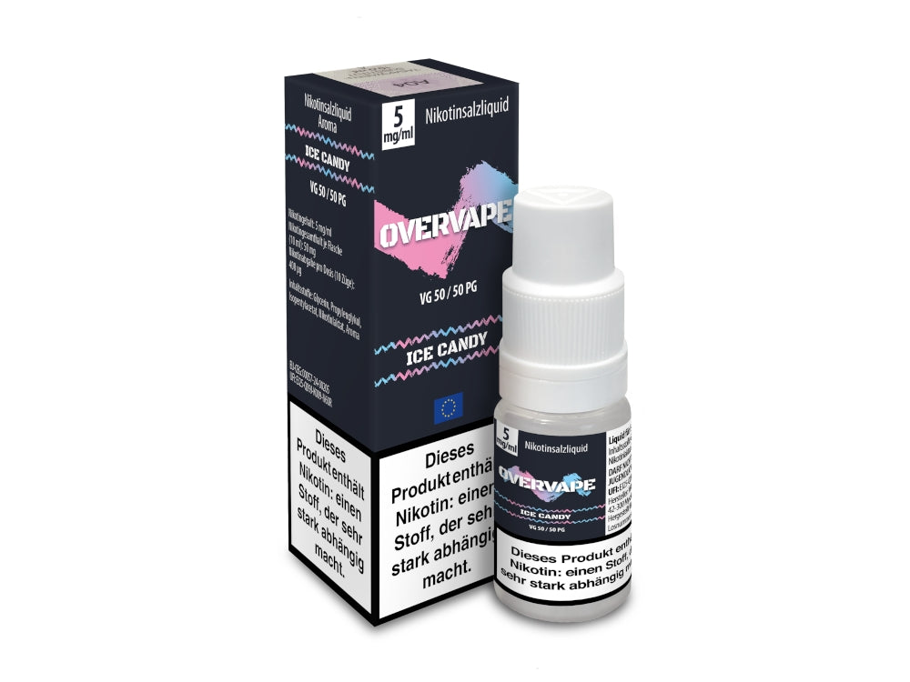 Overvape Nikotinsalz Liquid Ice Candy Frischer Genuss