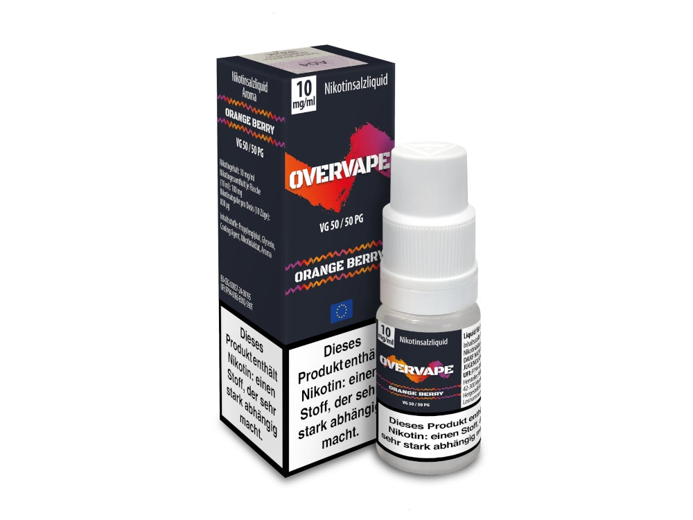 Overvape Nikotinsalz Liquid Orange Berry Fruchtiger Genuss