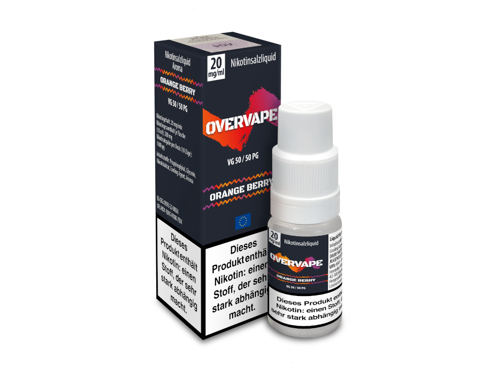 Overvape Nikotinsalz Liquid Orange Berry Fruchtiger Genuss