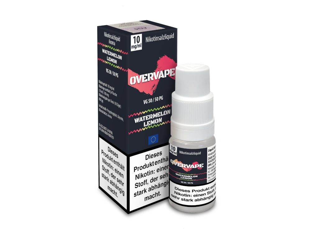 Overvape Nikotinsalz Liquid Wassermelon Zitrone Genuss