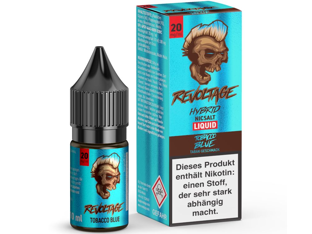Revoltage Hybrid Nikotinsalz E-Liquid Tobacco Blue Frisch