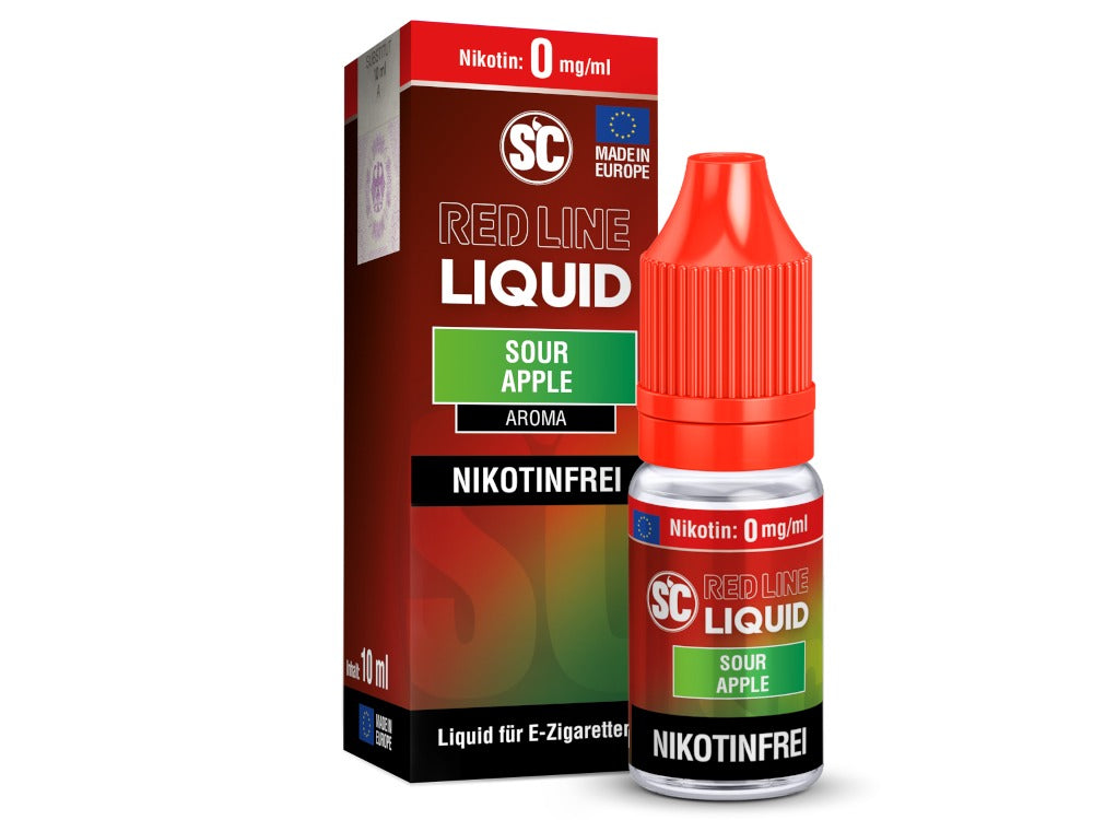 SC Red Line Nikotinsalz Liquid Sour Apple Aroma Boost