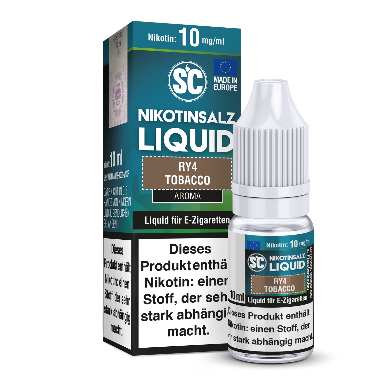 SC - RY4 Tobacco - Nikotinsalz Liquid 20 mg/ml Genuss