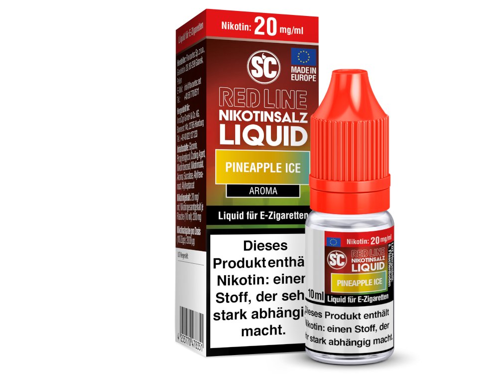 Intensives Pineapple Ice Nikotinsalz Liquid von SC Red Line