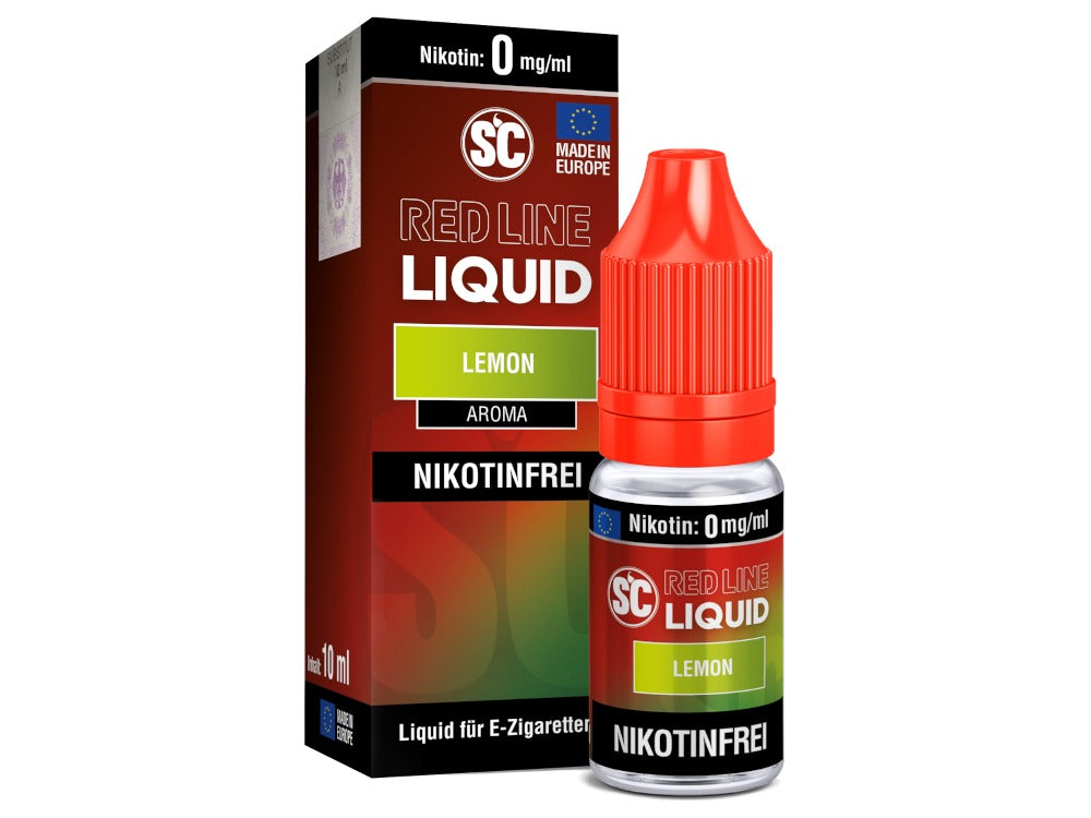 SC Red Line Nikotin Lemon E-Liquid mit Starkem Aroma