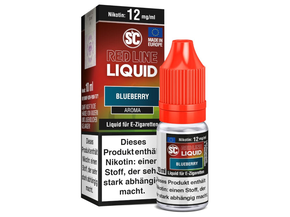 SC Red Line Nikotin Liquid – Blaubeere Mit Starkem Aroma