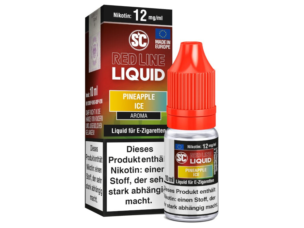 SC Red Line Nikotin Liquid: Intensiver Ananas Ice Geschmack