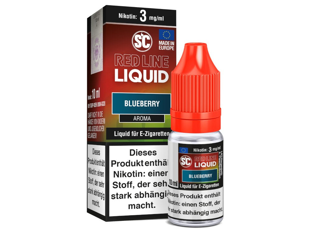 SC Red Line Nikotin Liquid – Blaubeere Mit Starkem Aroma