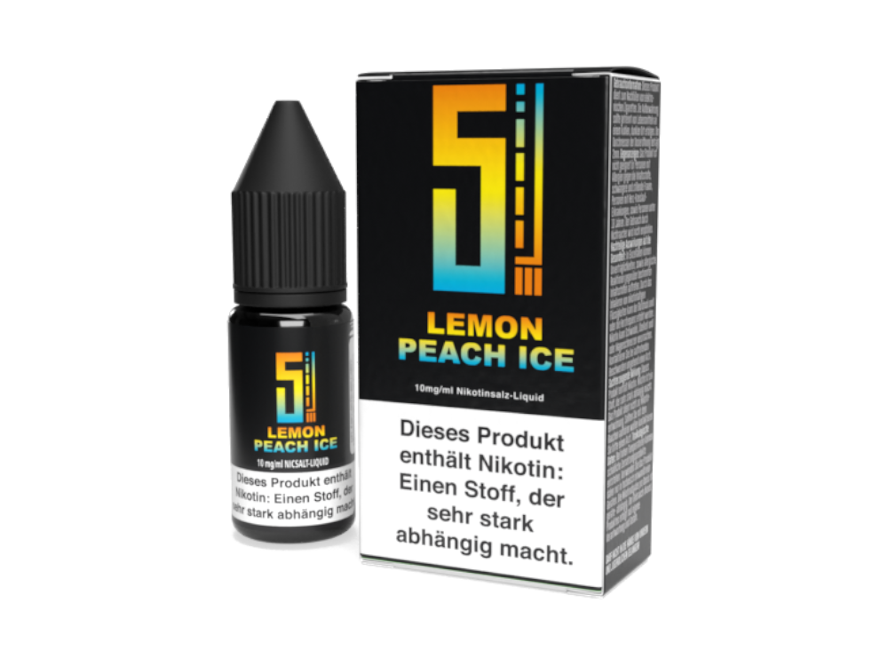 5EL - Lemon Peach Ice Nikotinsalz Liquid Frisch Und Aromatisch