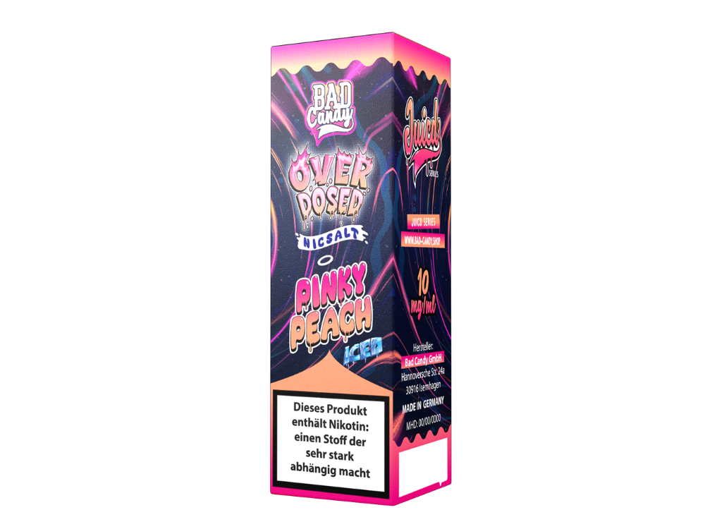 Bad Candy Liquids Pinky Peach Nikotinsalz Liquid Genuss