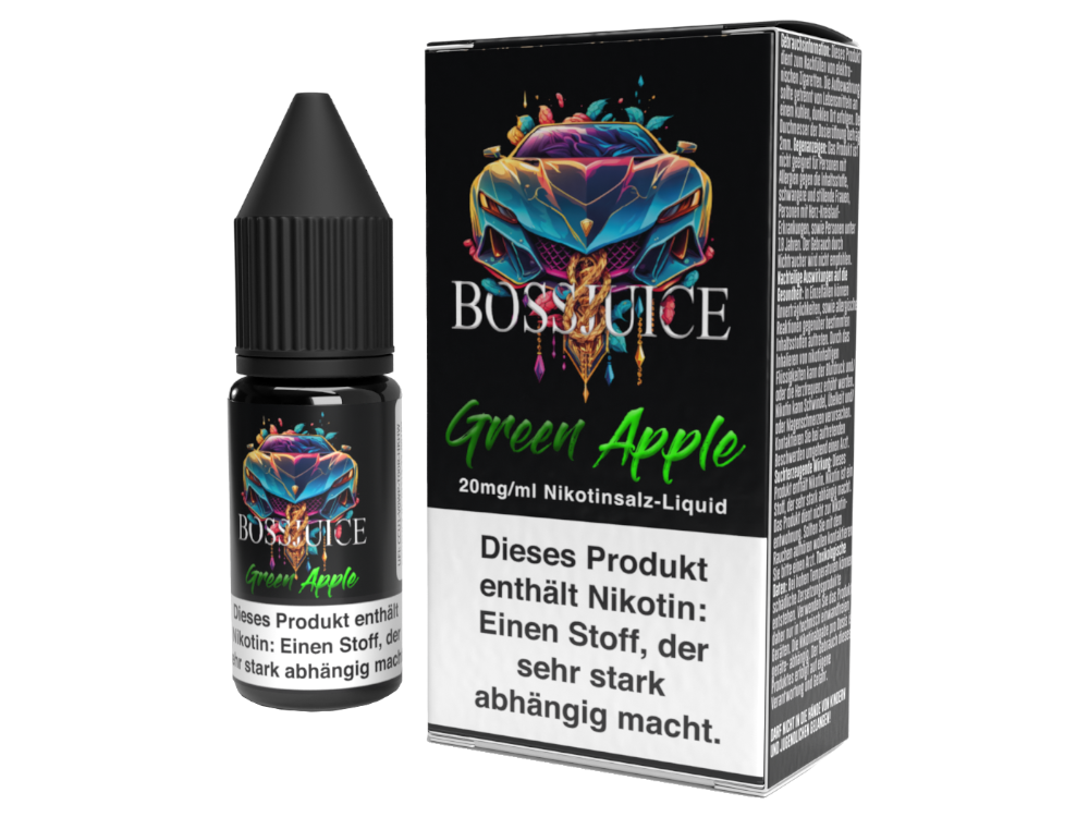 Boss Juice - Green Apple Nikotinsalz Liquid für Dampfer