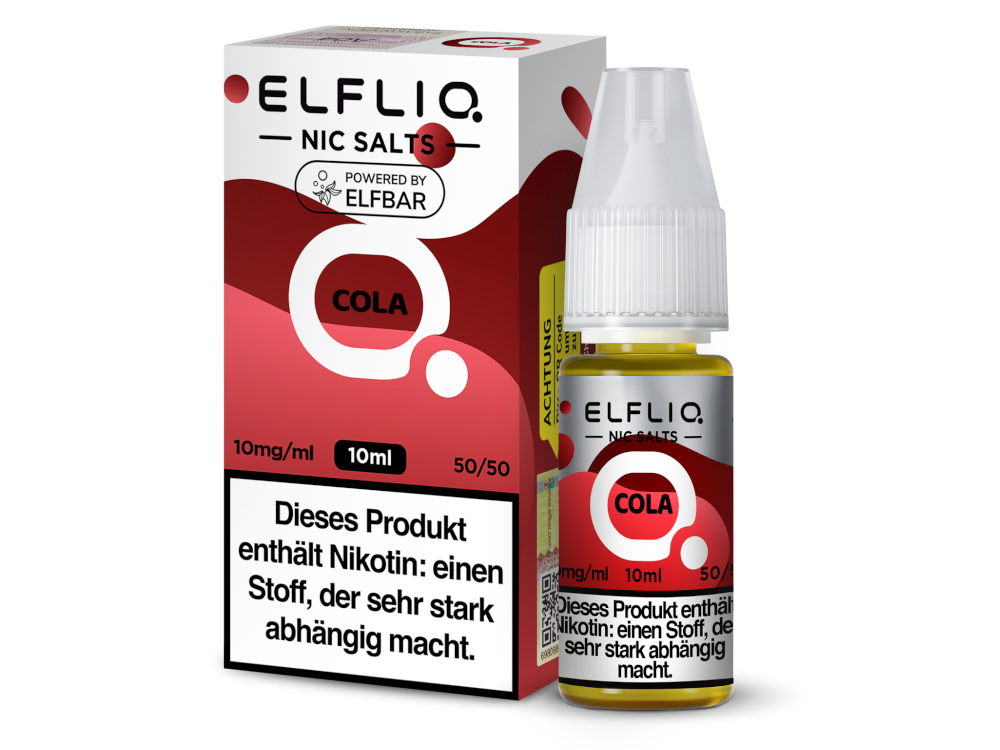ELFLIQ - Cola - Nikotinsalz Liquid für Erfrischenden Genuss