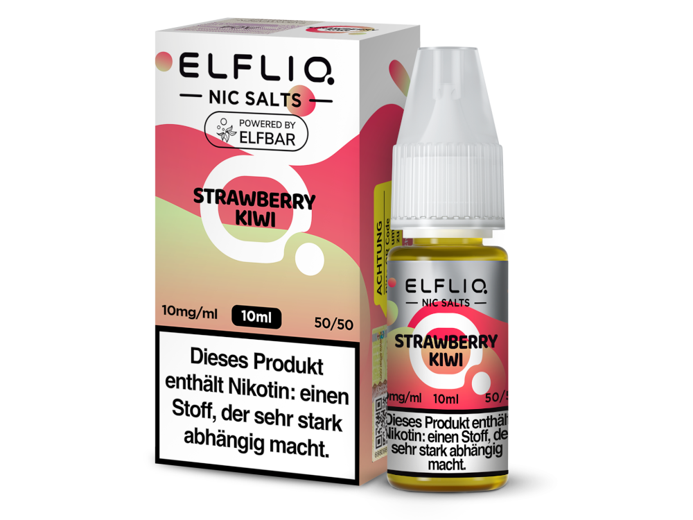ELFLIQ - Strawberry Kiwi - Nikotinsalz Liquid 10ml Genuss
