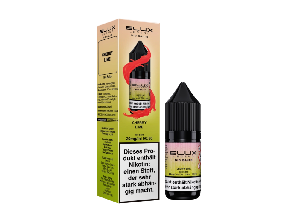 Elux Nikotinsalz Liquid Cherry Lime Fruchtiger Genuss