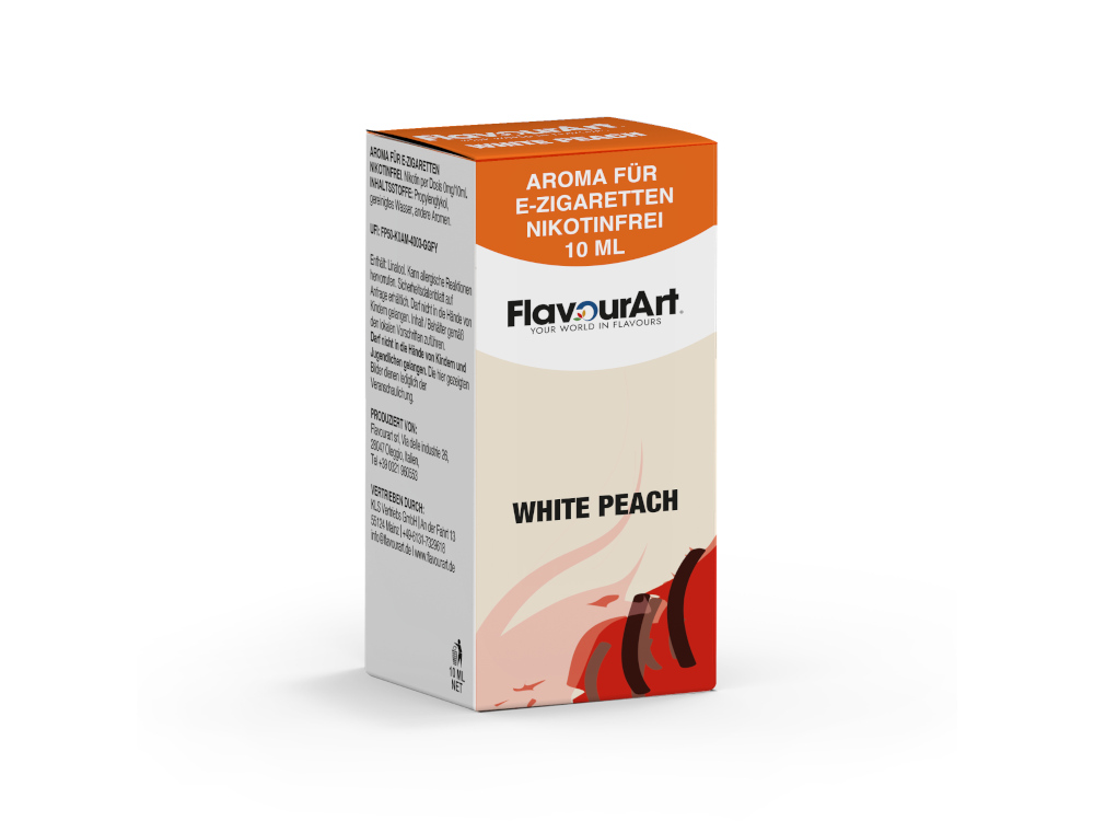 FlavourArt White Peach Aroma 10ml Intensiver Pfirsichgeschmack