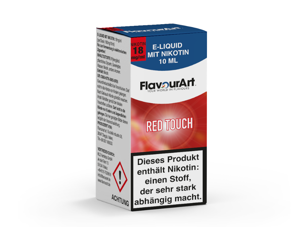 FlavourArt Red Touch E-Liquid Erdbeergeschmack Intensiv